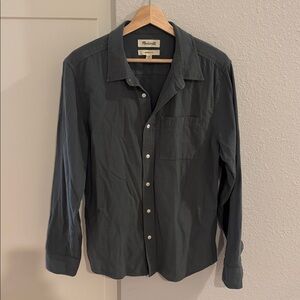 Madewell Men’s Olive Button-Up Shirt